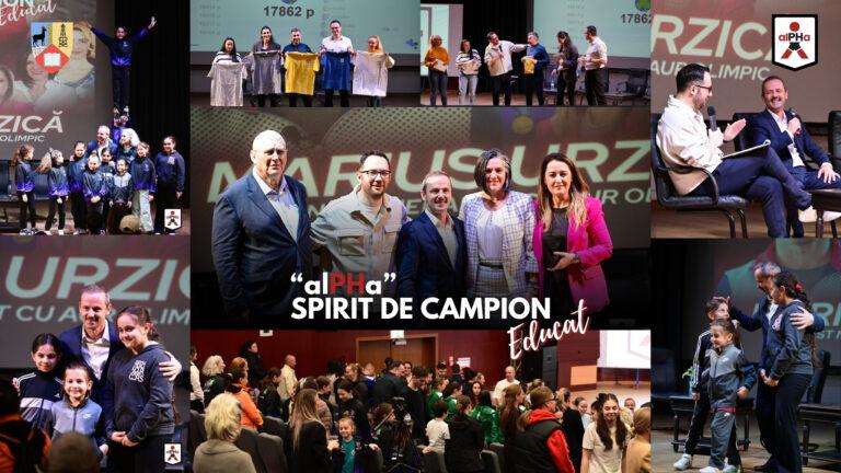 Ediția a 7-a „alPHa – Spirit de Campion Educat”: Când un campion olimpic își deschide sufletul