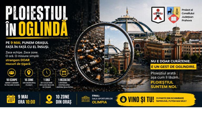 Ploieștiul în oglindă – 10 echipe, 10 zone, o oră pentru oraș