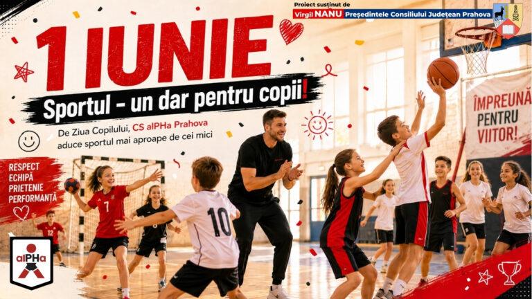 CS alPHa Prahova duce sportul mai aproape de copii, de Ziua Internațională a Copilului